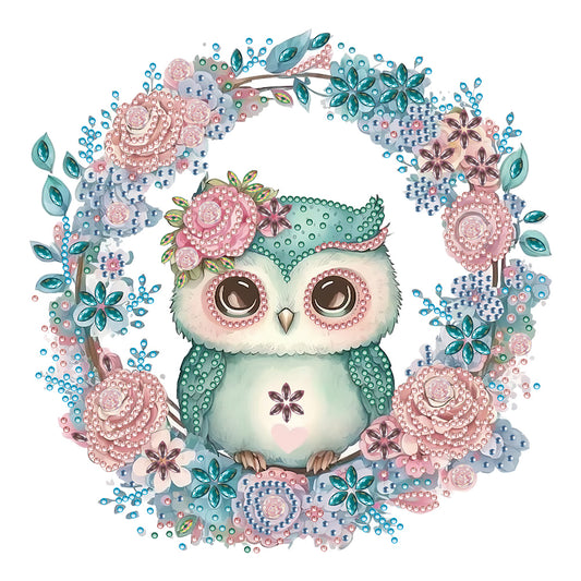 Garland Owl - Special Shaped Drill Diamond Painting 30*30CM