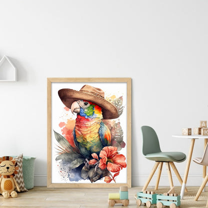 Parrot - 11CT Stamped Cross Stitch 40*56CM