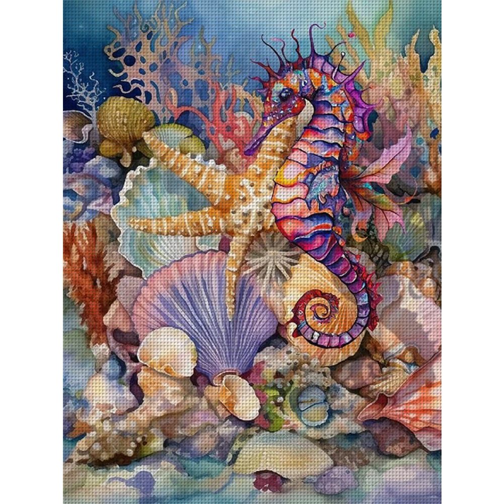 The Underwater World - 11CT Stamped Cross Stitch 40*56CM