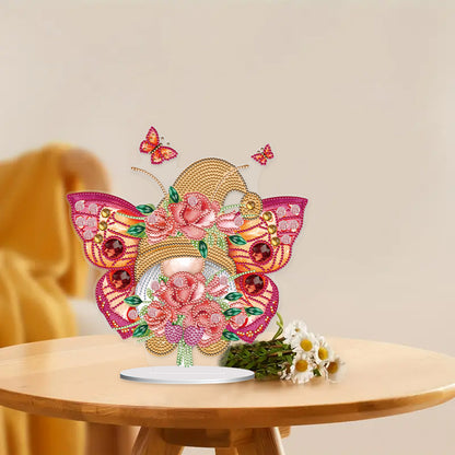 Butterfly Gnome Diamond Painting Desktop Ornaments Kit for Office Desktop Decor