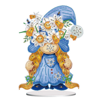 Garden Gnome DIY Diamond Painting Desktop Ornaments Kit for Office Desktop Decor