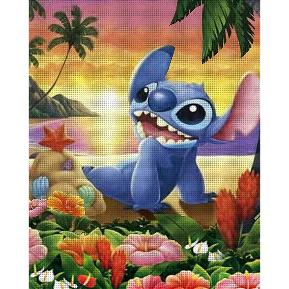 Cartoon - 11CT Stamped Cross Stitch 40*50CM