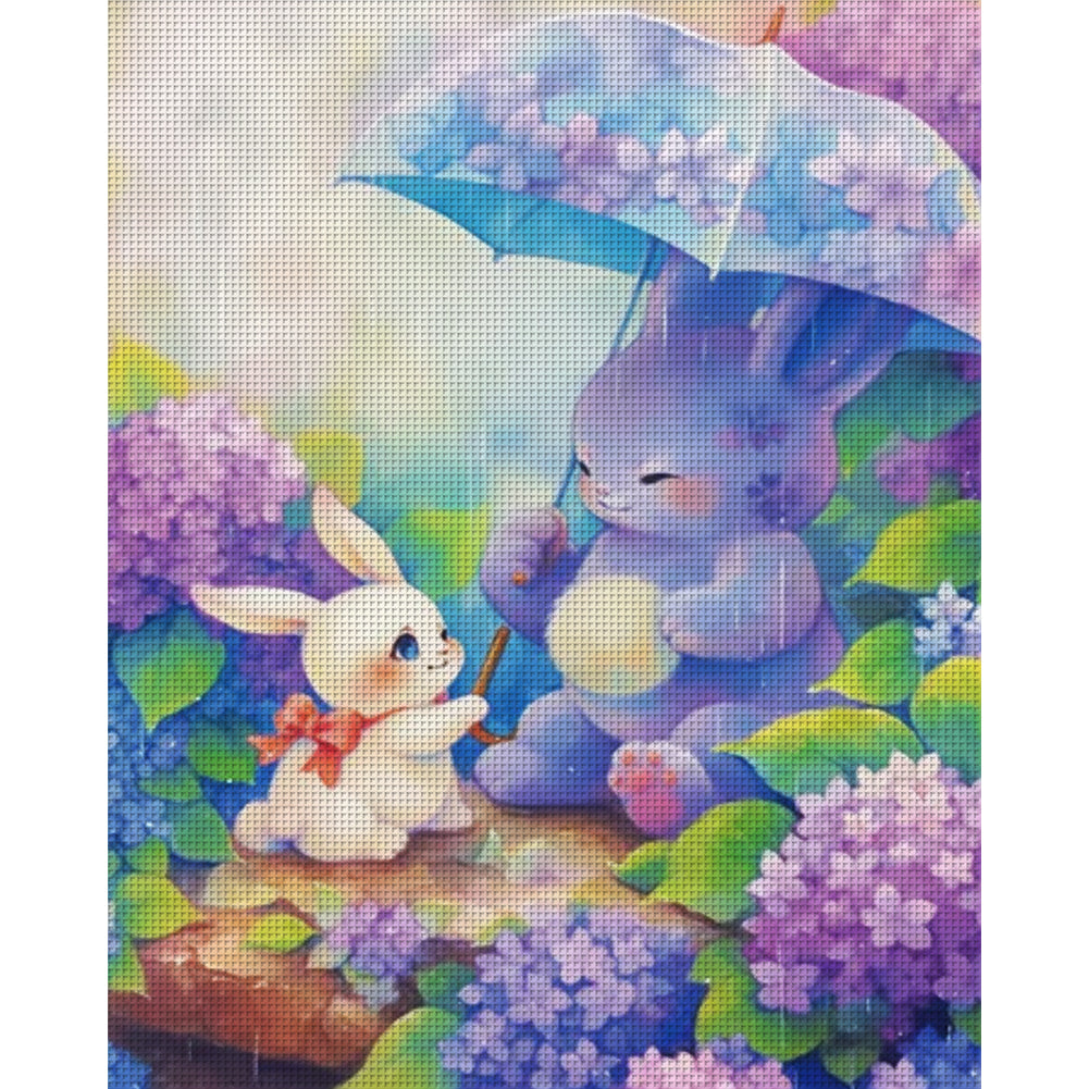 Cartoon - 11CT Stamped Cross Stitch 40*50CM