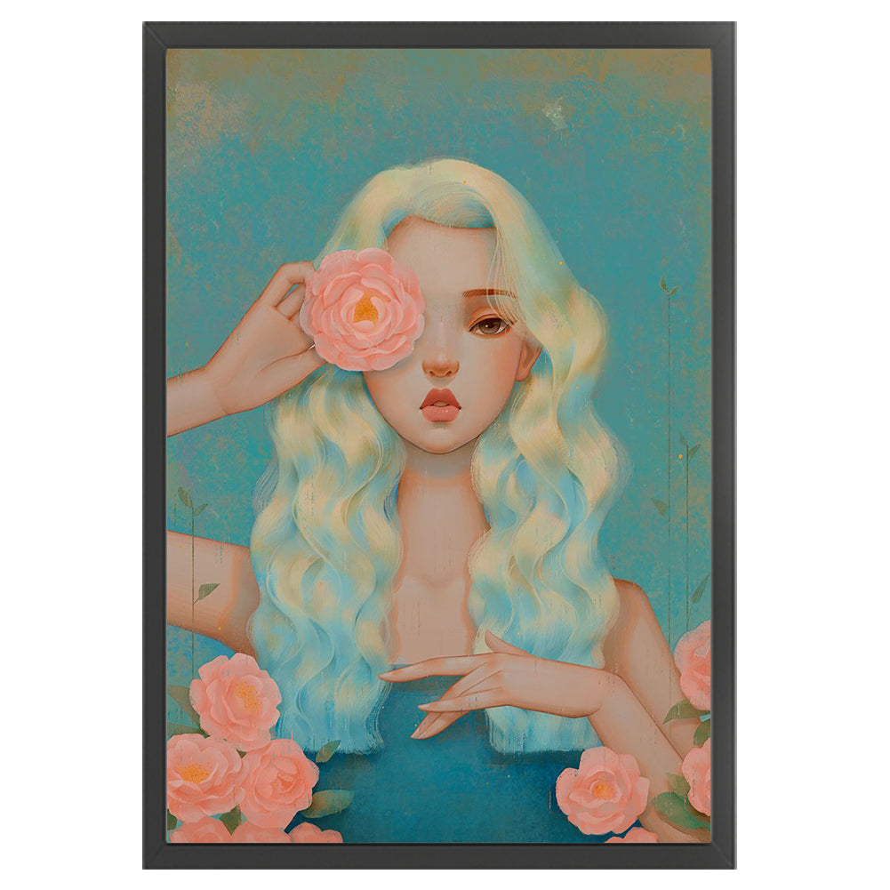 Cartoon Girl - 11CT Stamped Cross Stitch 40*60CM