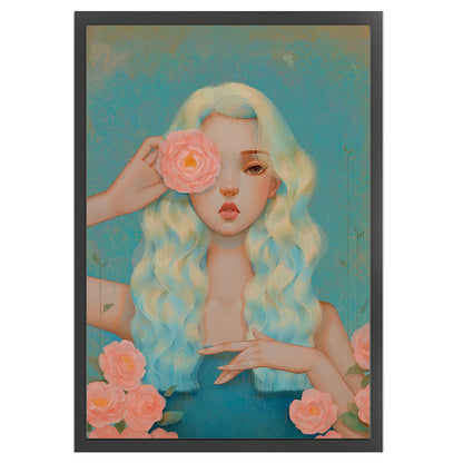 Cartoon Girl - 11CT Stamped Cross Stitch 40*60CM