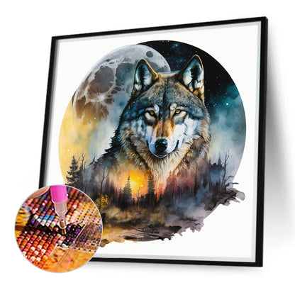 Wolf - Full Round Drill Diamond Painting 40*40CM