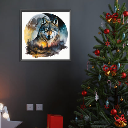 Wolf - Full Round Drill Diamond Painting 40*40CM