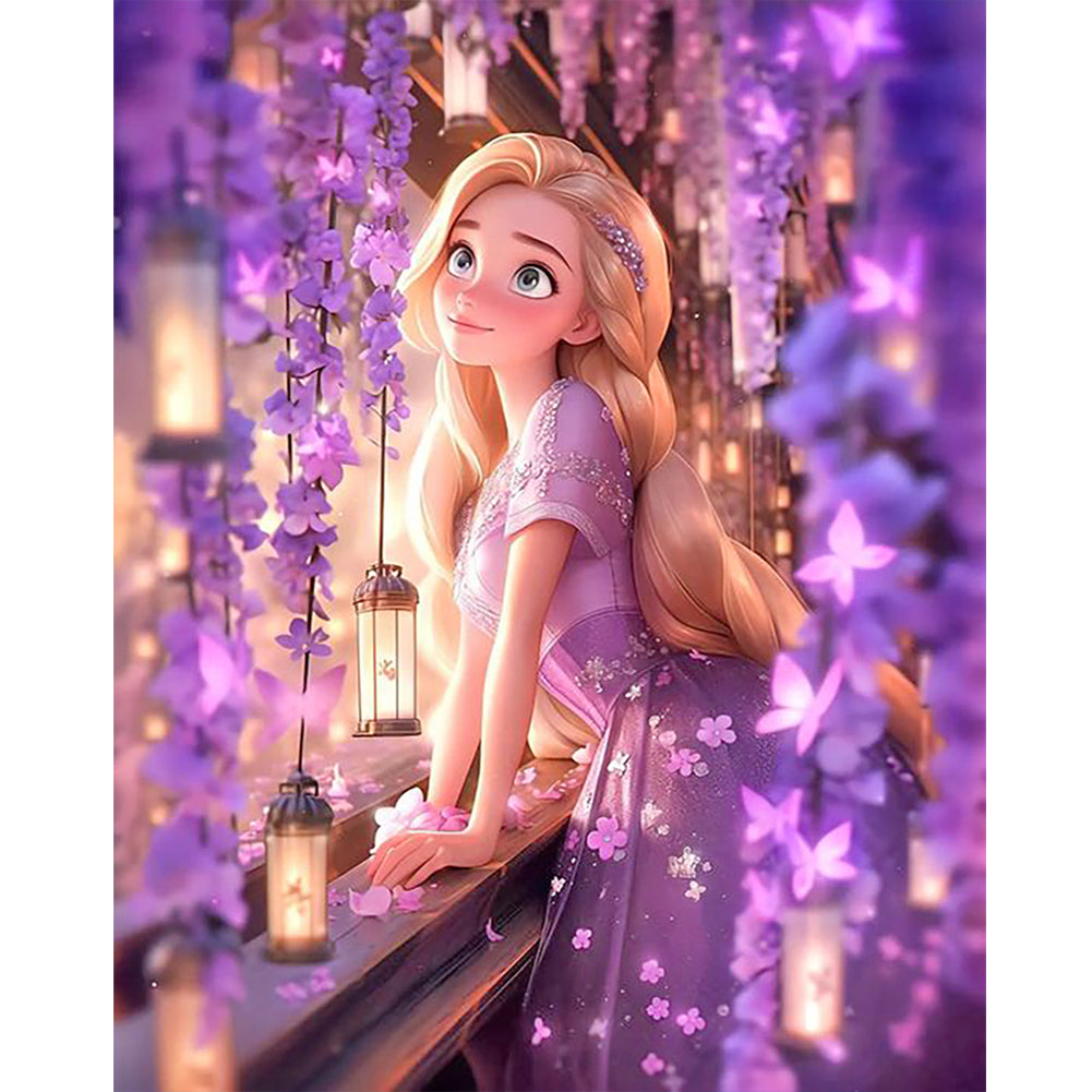 Disney Princess-Rapunzel - Full Round Drill Diamond Painting 40*50CM