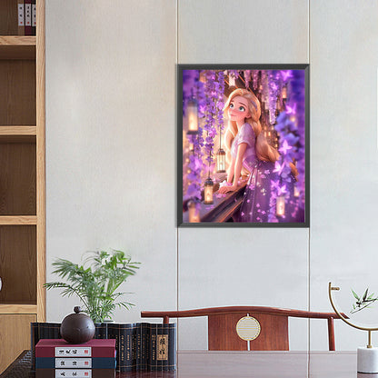 Disney Princess-Rapunzel - Full Round Drill Diamond Painting 40*50CM