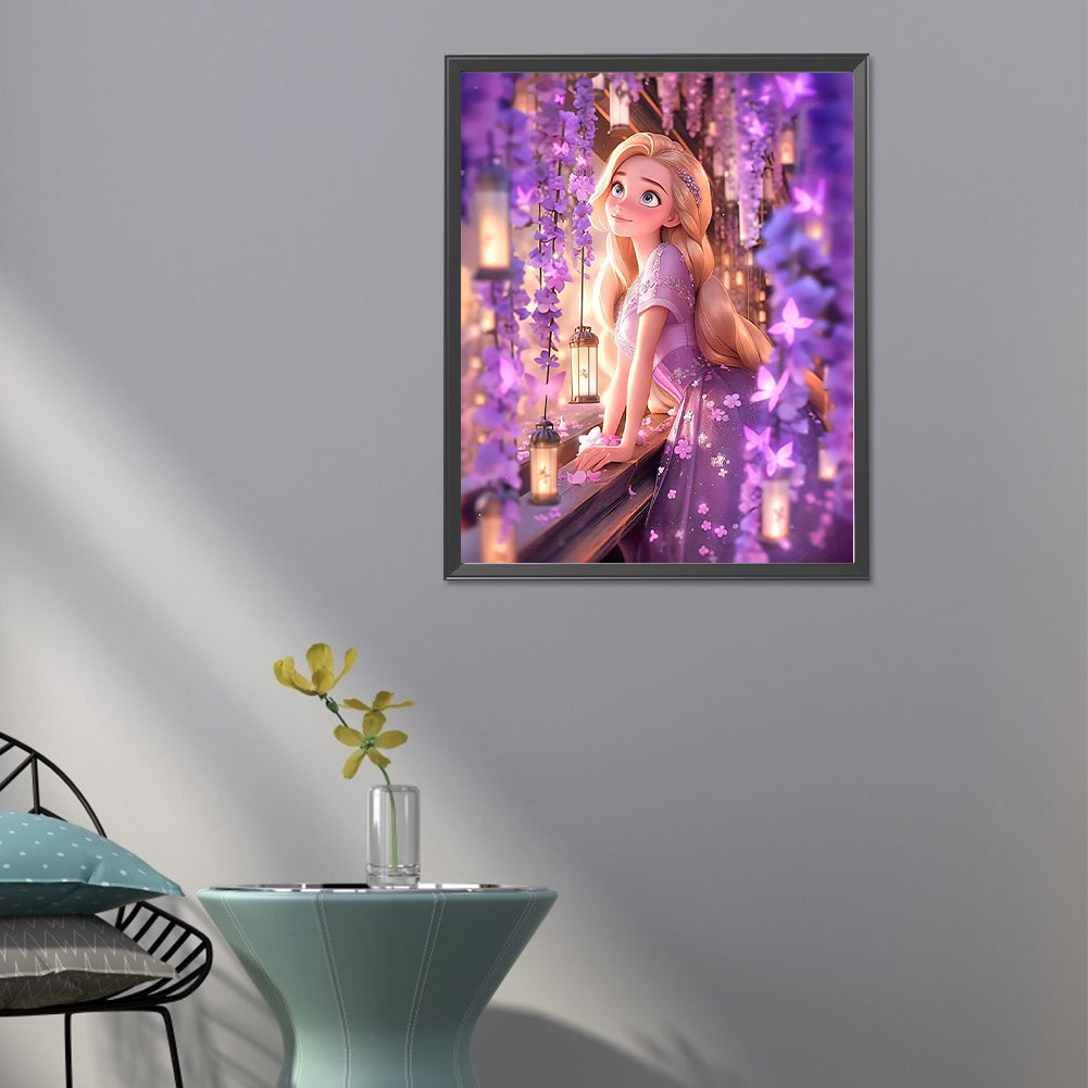 Disney Princess-Rapunzel - Full Round Drill Diamond Painting 40*50CM