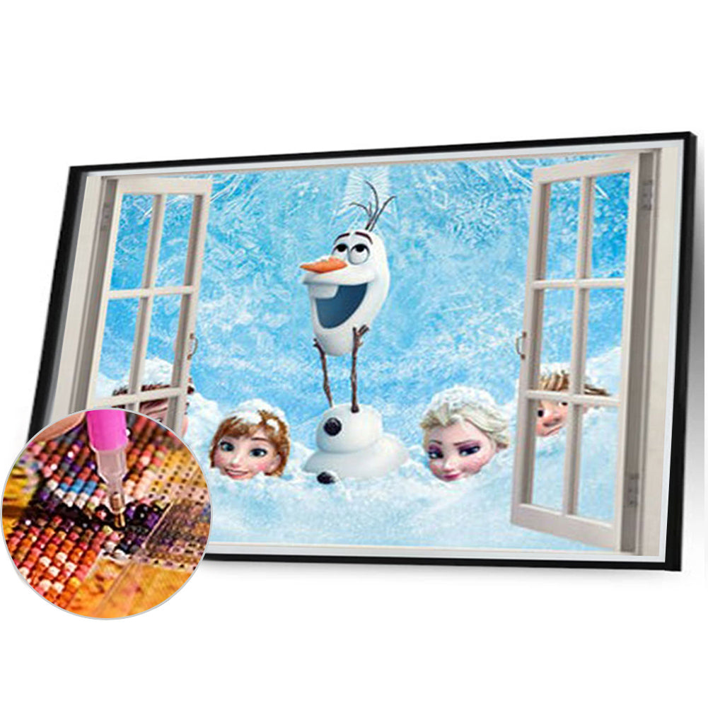 Frozen Outside The Window - Full Square Drill Diamond Painting 40*30CM