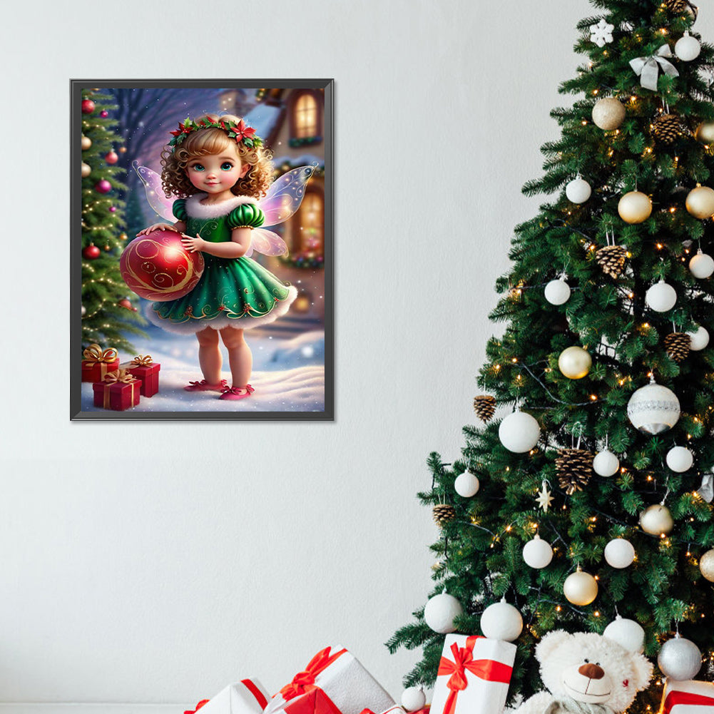 Christmas Fairy - Full Round Drill Diamond Painting 30*40CM