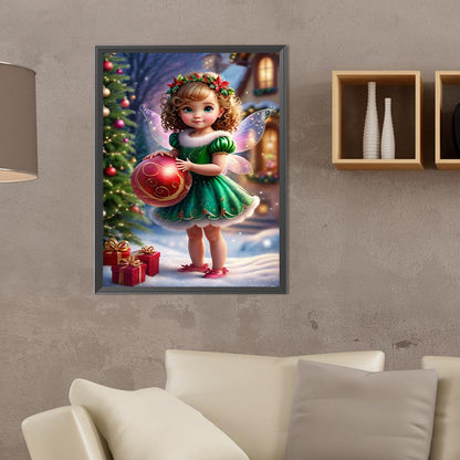 Christmas Fairy - Full Round Drill Diamond Painting 30*40CM