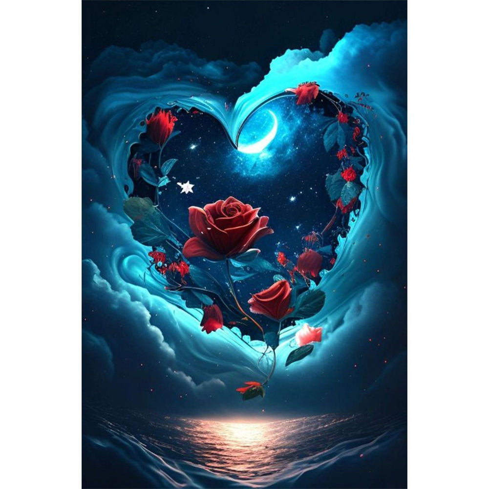 Rose Waves - Full AB Round Drill Diamond Painting 40*60CM