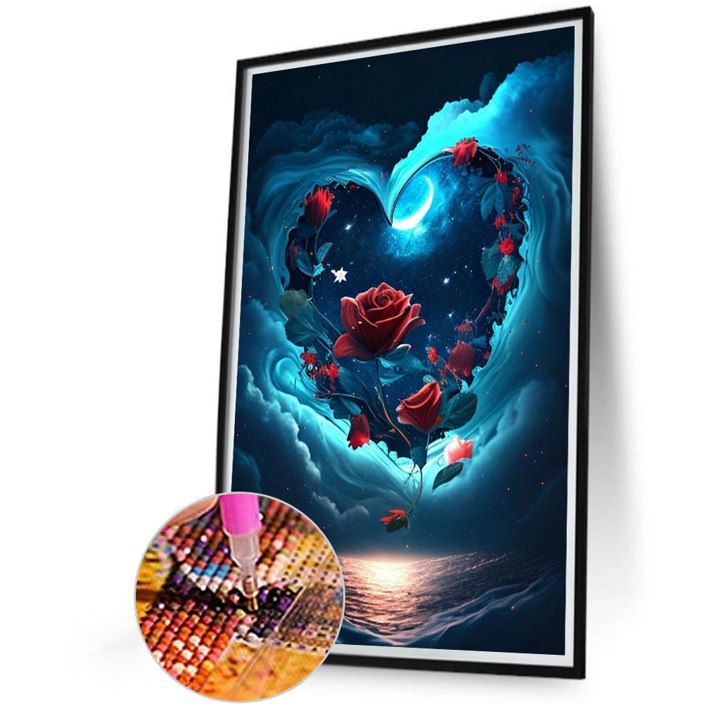 Rose Waves - Full AB Round Drill Diamond Painting 40*60CM