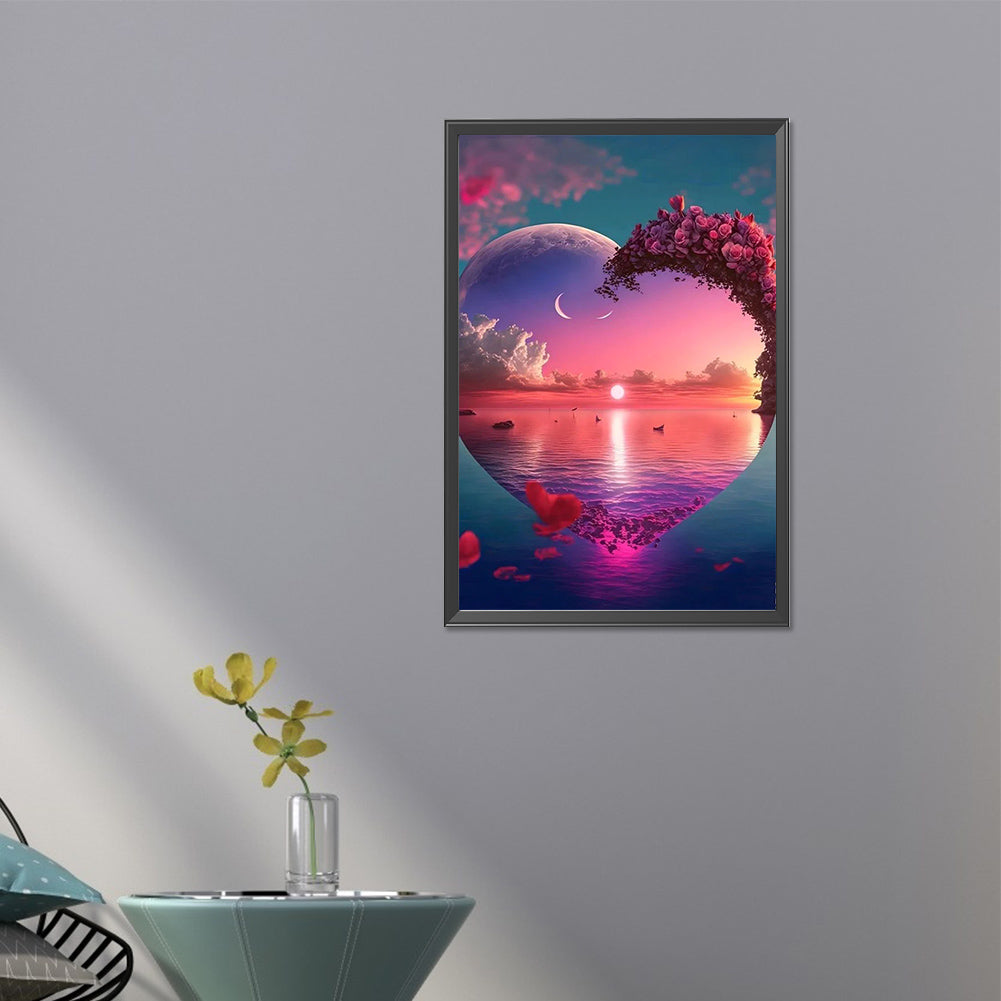 Love Dream Rose Sea - Full AB Round Drill Diamond Painting 40*60CM