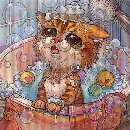 Cartoon - 11CT Stamped Cross Stitch 50*50CM