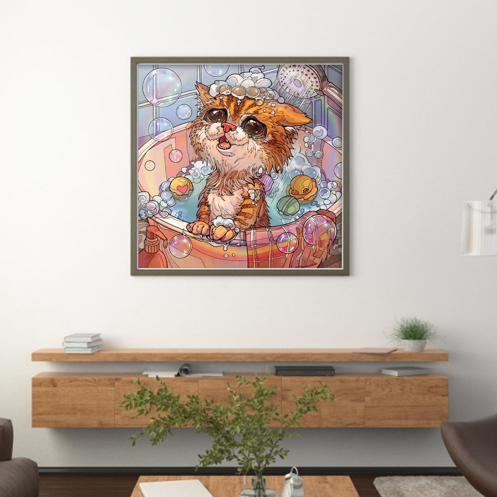 Cartoon - 11CT Stamped Cross Stitch 50*50CM