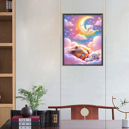 Baby Sleeping On The Clouds - Full AB Round Drill Diamond Painting 40*55CM