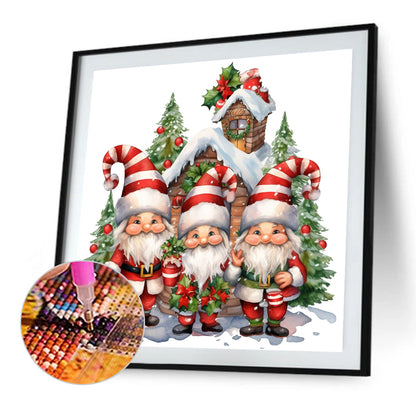 Christmas Characters - Full AB Round Drill Diamond Painting 30*30CM