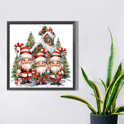 Christmas Characters - Full AB Round Drill Diamond Painting 30*30CM