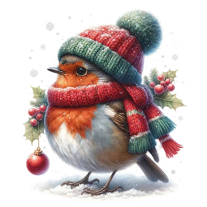 Robin - 18CT Stamped Cross Stitch 30*30CM