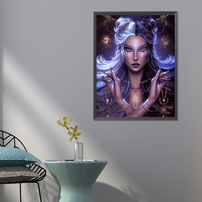 Constellation Girl¡¤Libra - Full Round Drill Diamond Painting 50*60CM