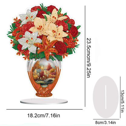 Acrylic Bouquet Diamond Painting Desktop Decorations for Office Desktop Decor