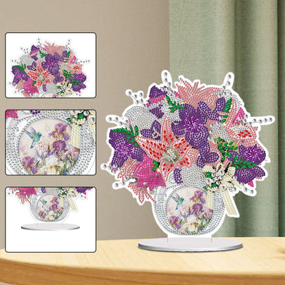 Acrylic Bouquet Diamond Painting Desktop Decorations for Office Desktop Decor