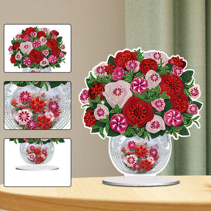 Acrylic Bouquet Diamond Painting Desktop Decorations for Office Desktop Decor