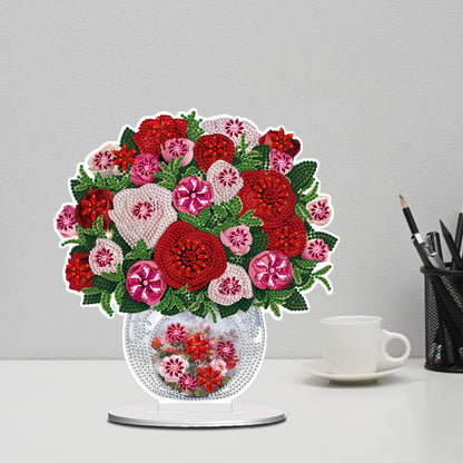 Acrylic Bouquet Diamond Painting Desktop Decorations for Office Desktop Decor