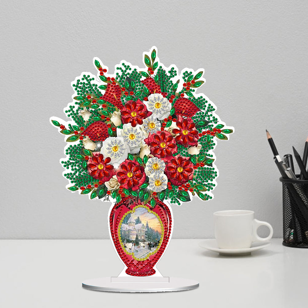 Acrylic Bouquet Diamond Painting Desktop Decorations for Office Desktop Decor