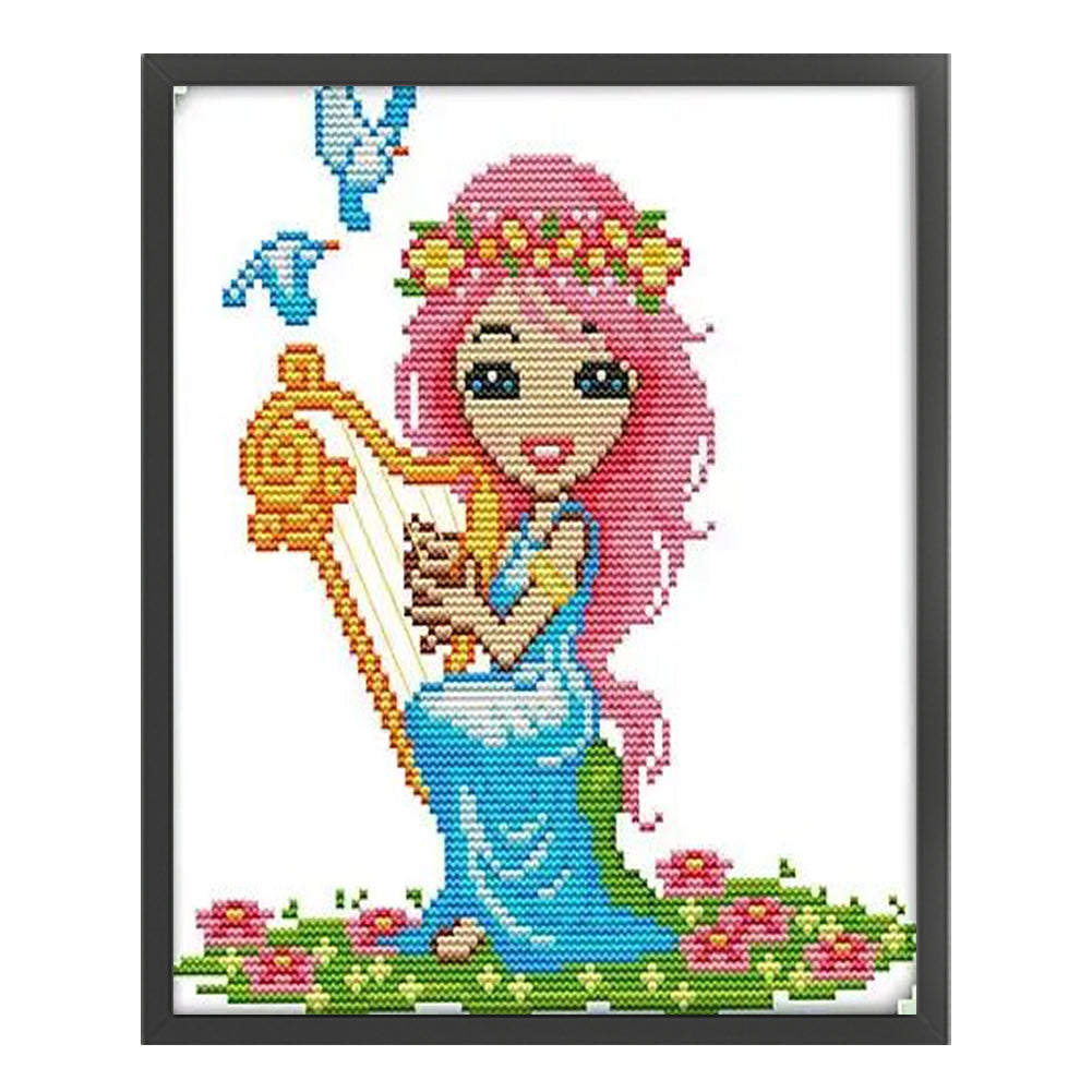 Virgo - 14CT Stamped Cross Stitch 22*26CM(Joy Sunday)