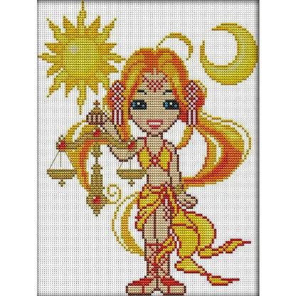 Libra - 14CT Stamped Cross Stitch 22*29CM(Joy Sunday)