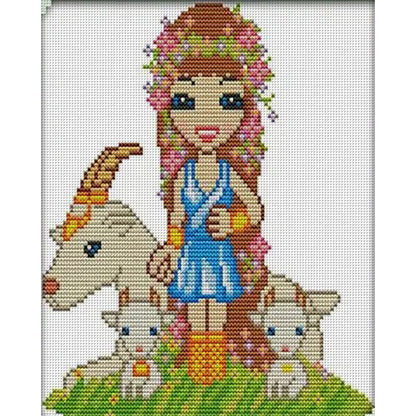 Capricorn - 14CT Stamped Cross Stitch 22*26CM