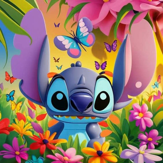 Stitch Among The Flowers - Full Round Drill Diamond Painting 30*30CM