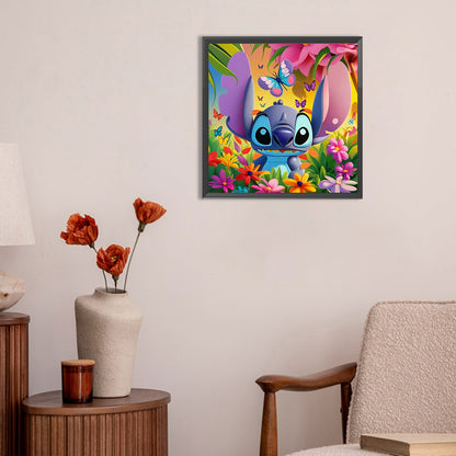 Stitch Among The Flowers - Full Round Drill Diamond Painting 30*30CM