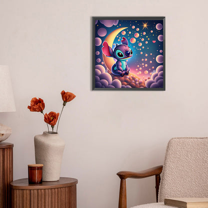 Cartoon Minifigure-Stitch - Full Round Drill Diamond Painting 30*30CM