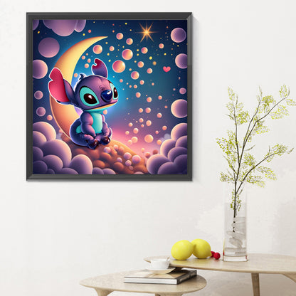 Cartoon Minifigure-Stitch - Full Round Drill Diamond Painting 30*30CM