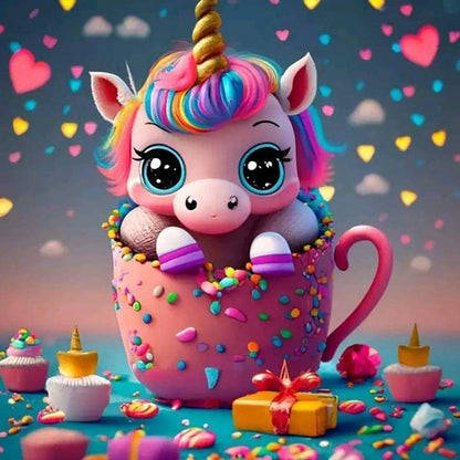 Cartoon Minifigure-Color Pony - Full Round Drill Diamond Painting 30*30CM