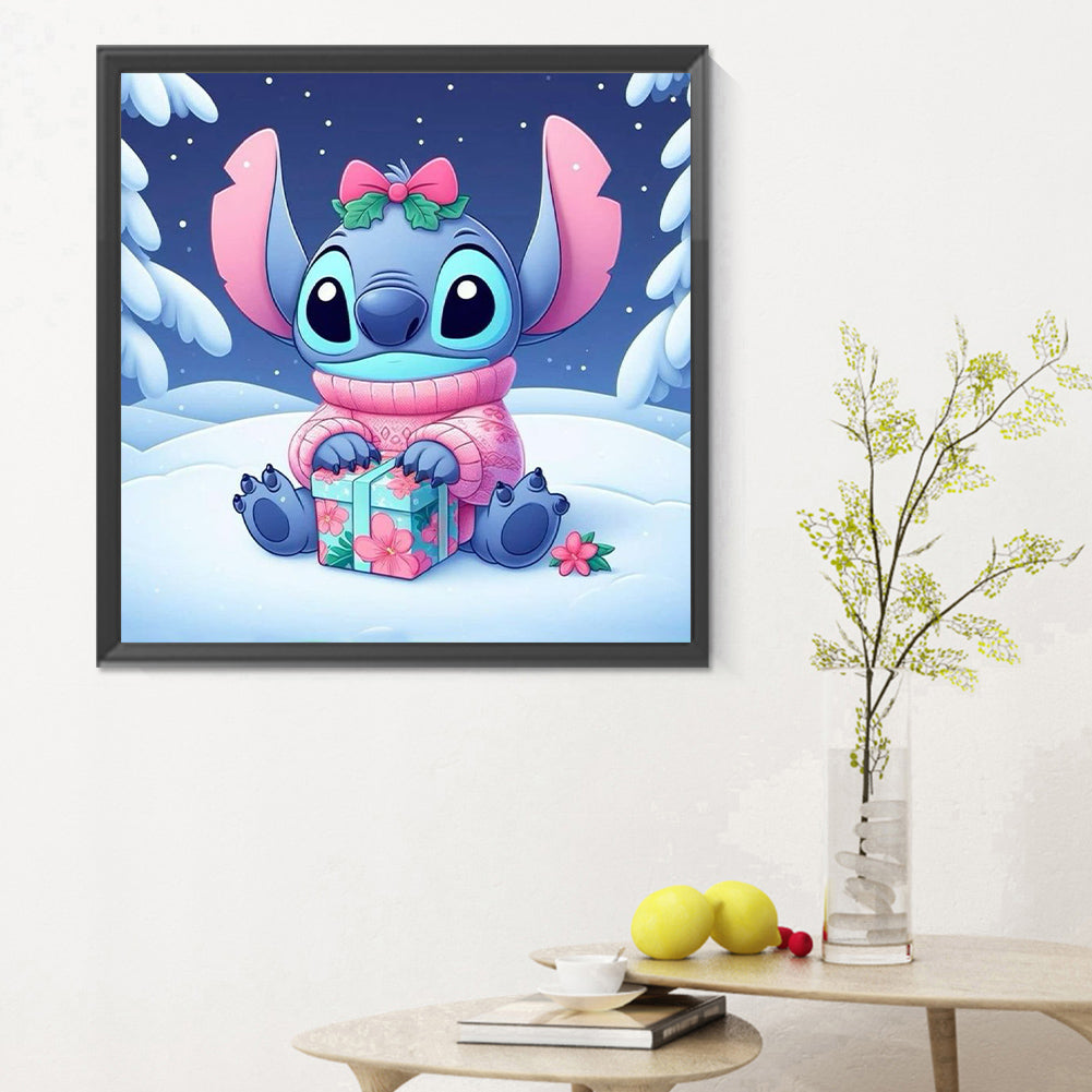 Stitch And Christmas Gifts - Full Round Drill Diamond Painting 30*30CM