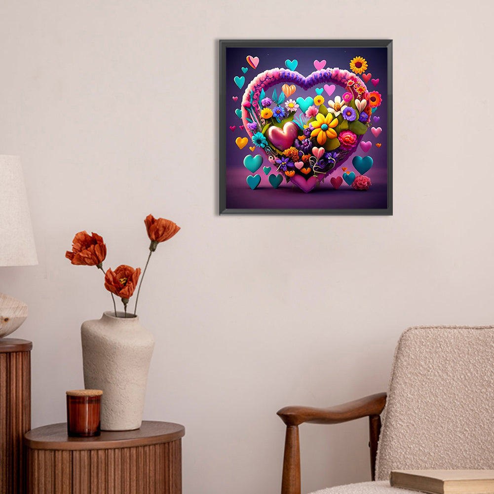 Colorful Flowers - Full Round Drill Diamond Painting 30*30CM