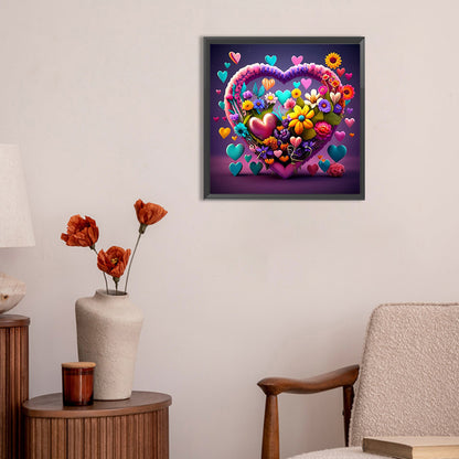 Colorful Flowers - Full Round Drill Diamond Painting 30*30CM