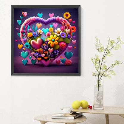 Colorful Flowers - Full Round Drill Diamond Painting 30*30CM