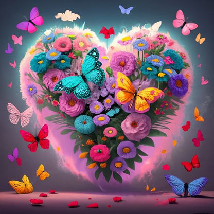 Colorful Flowers - Full Round Drill Diamond Painting 30*30CM