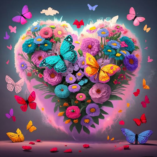 Colorful Flowers - Full Round Drill Diamond Painting 30*30CM