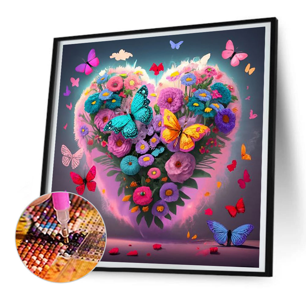 Colorful Flowers - Full Round Drill Diamond Painting 30*30CM