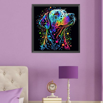 Color Dog Portrait - Full Round Drill Diamond Painting 50*50CM