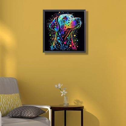 Color Dog Portrait - Full Round Drill Diamond Painting 50*50CM