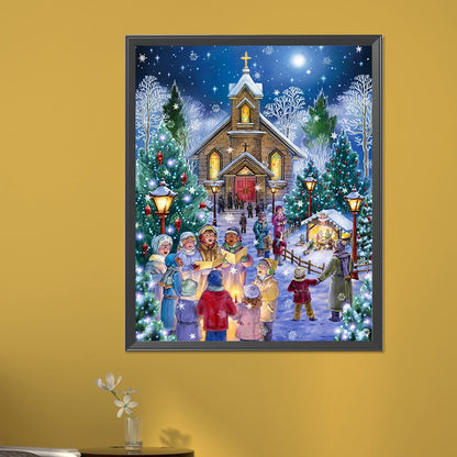 Christmas Choir - Full AB Round Drill Diamond Painting 40*50CM